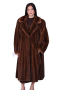 vintage long mink fur coat