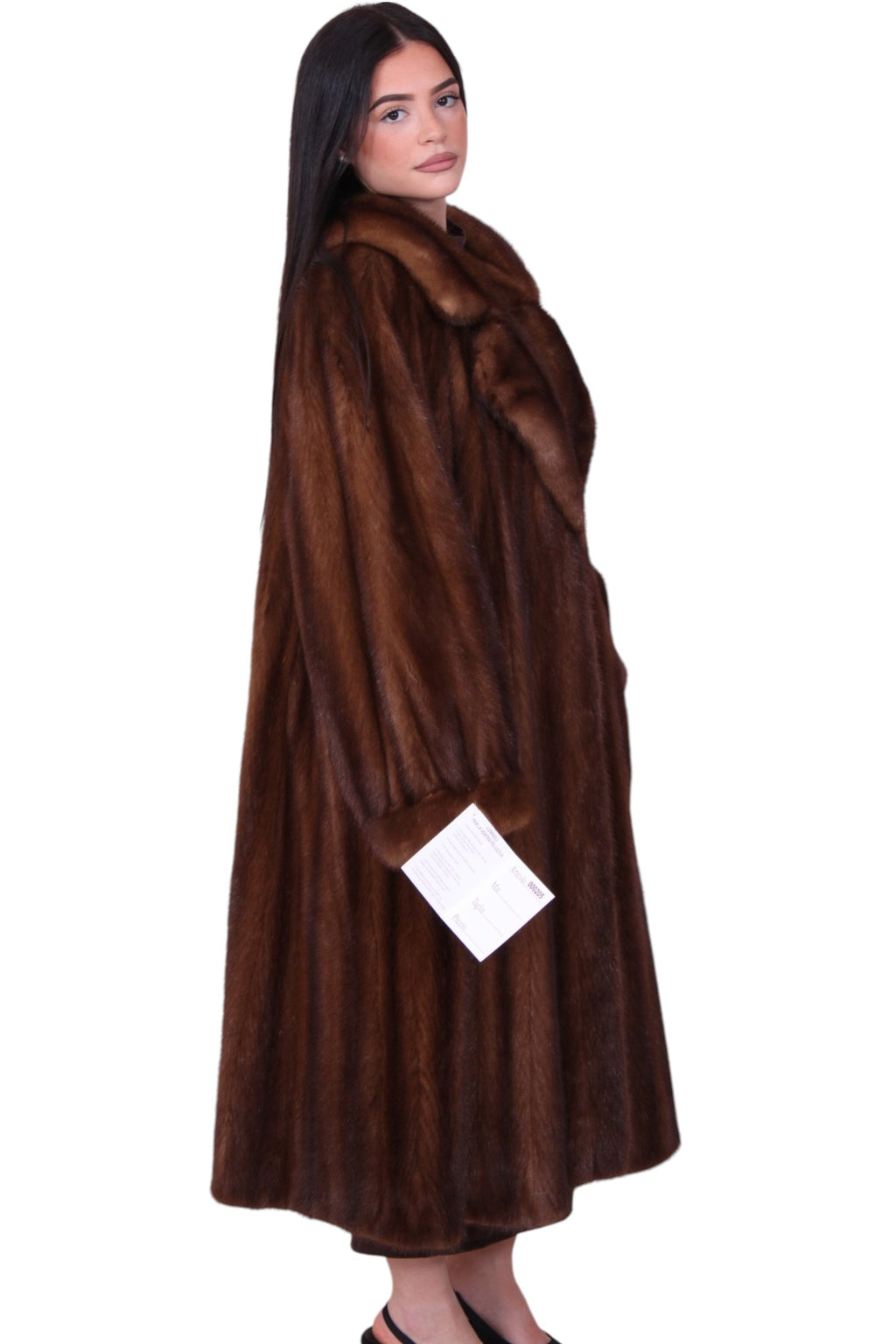 vintage long mink fur coat