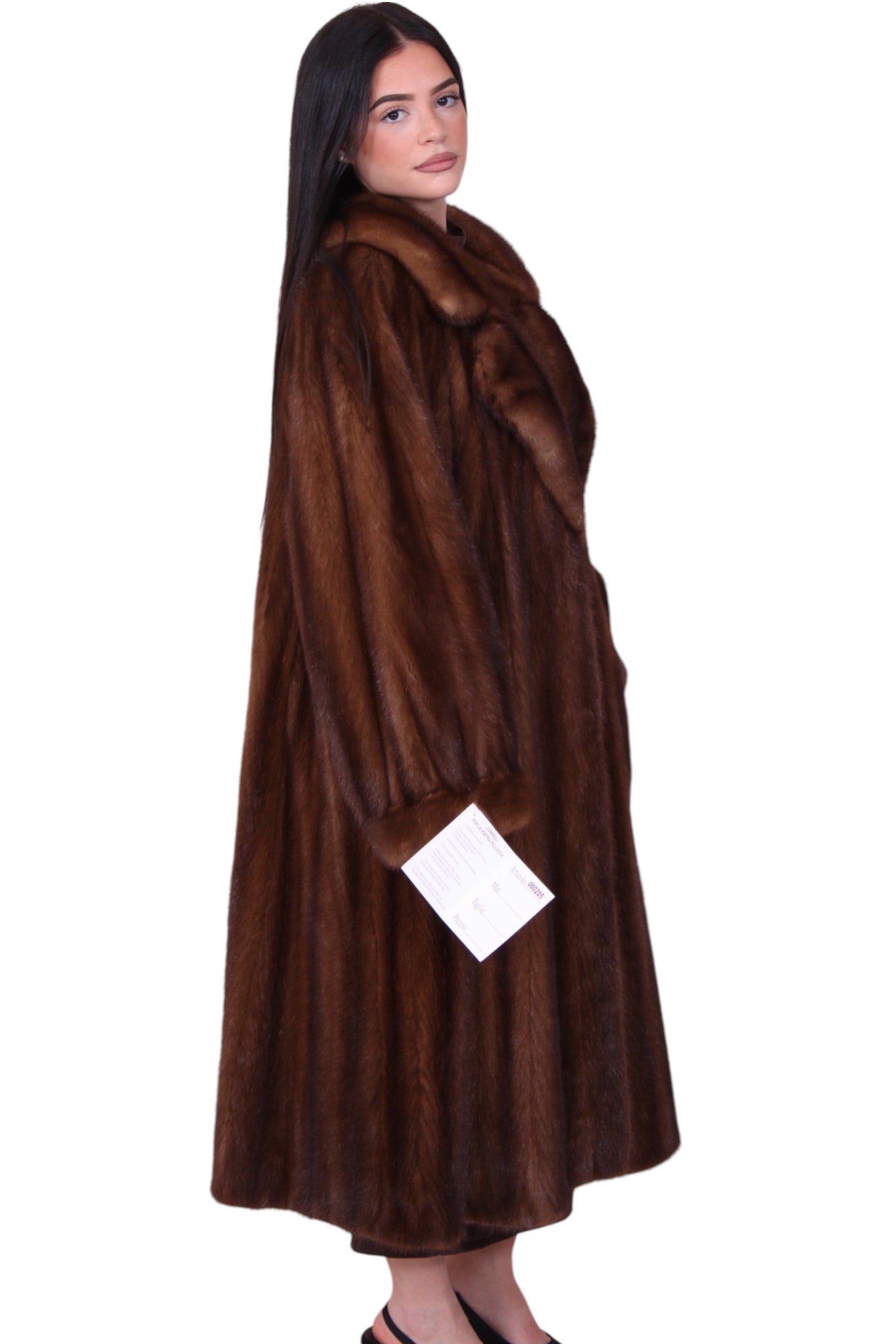 vintage long mink fur coat