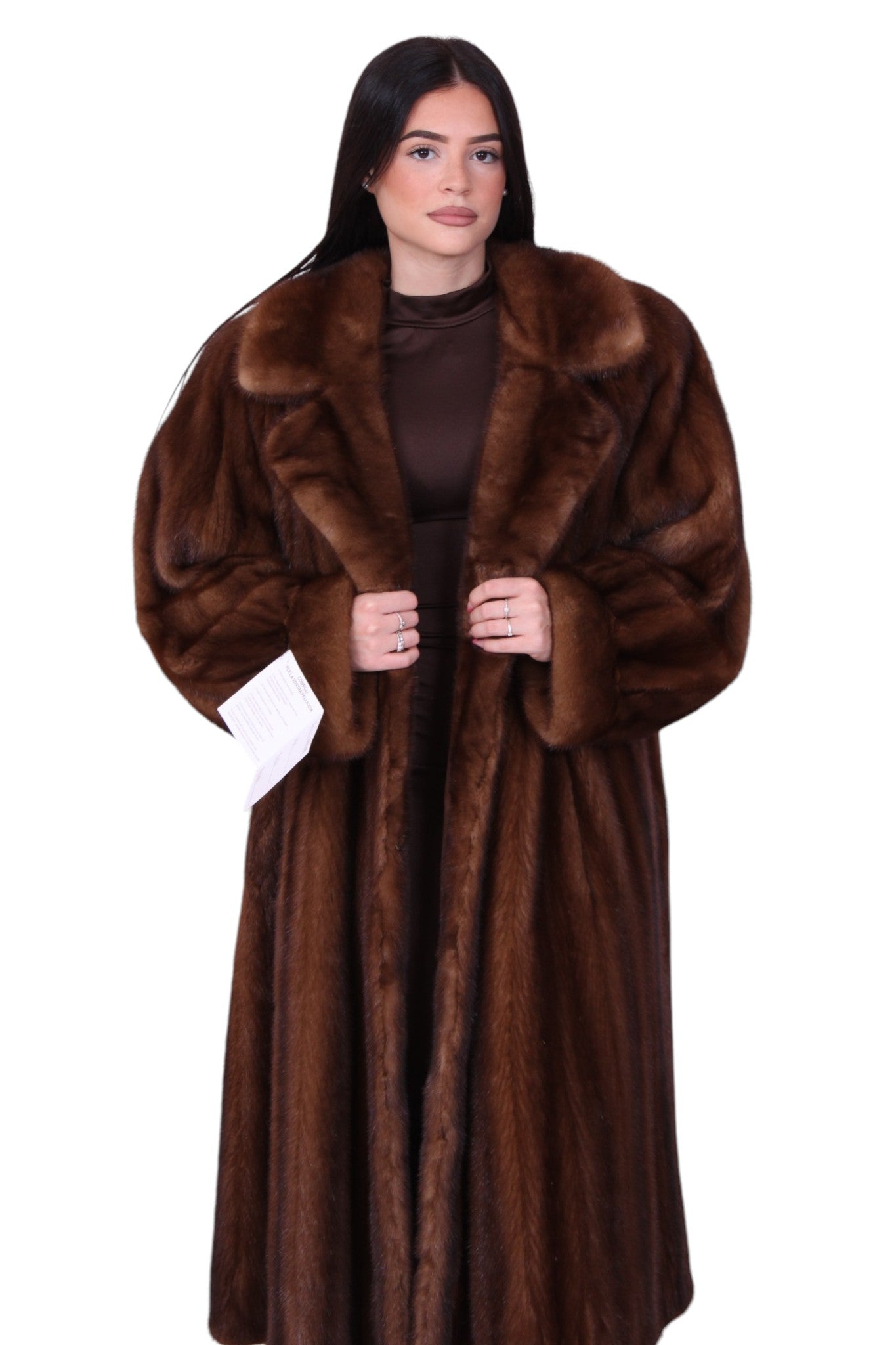 vintage long mink fur coat