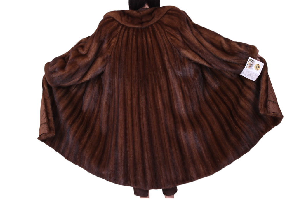 vintage long mink fur coat