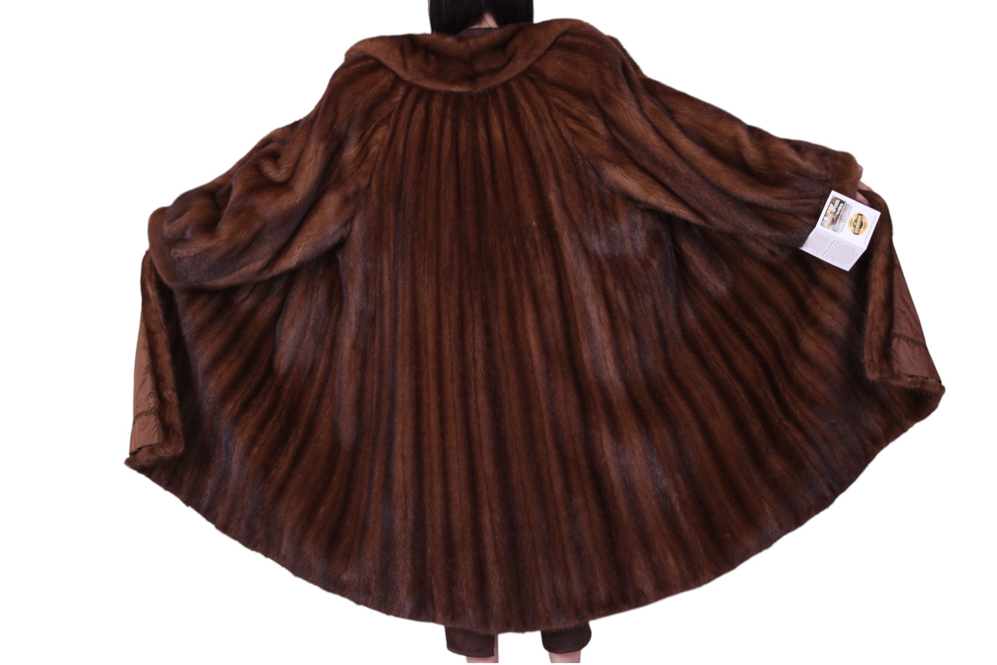 vintage long mink fur coat