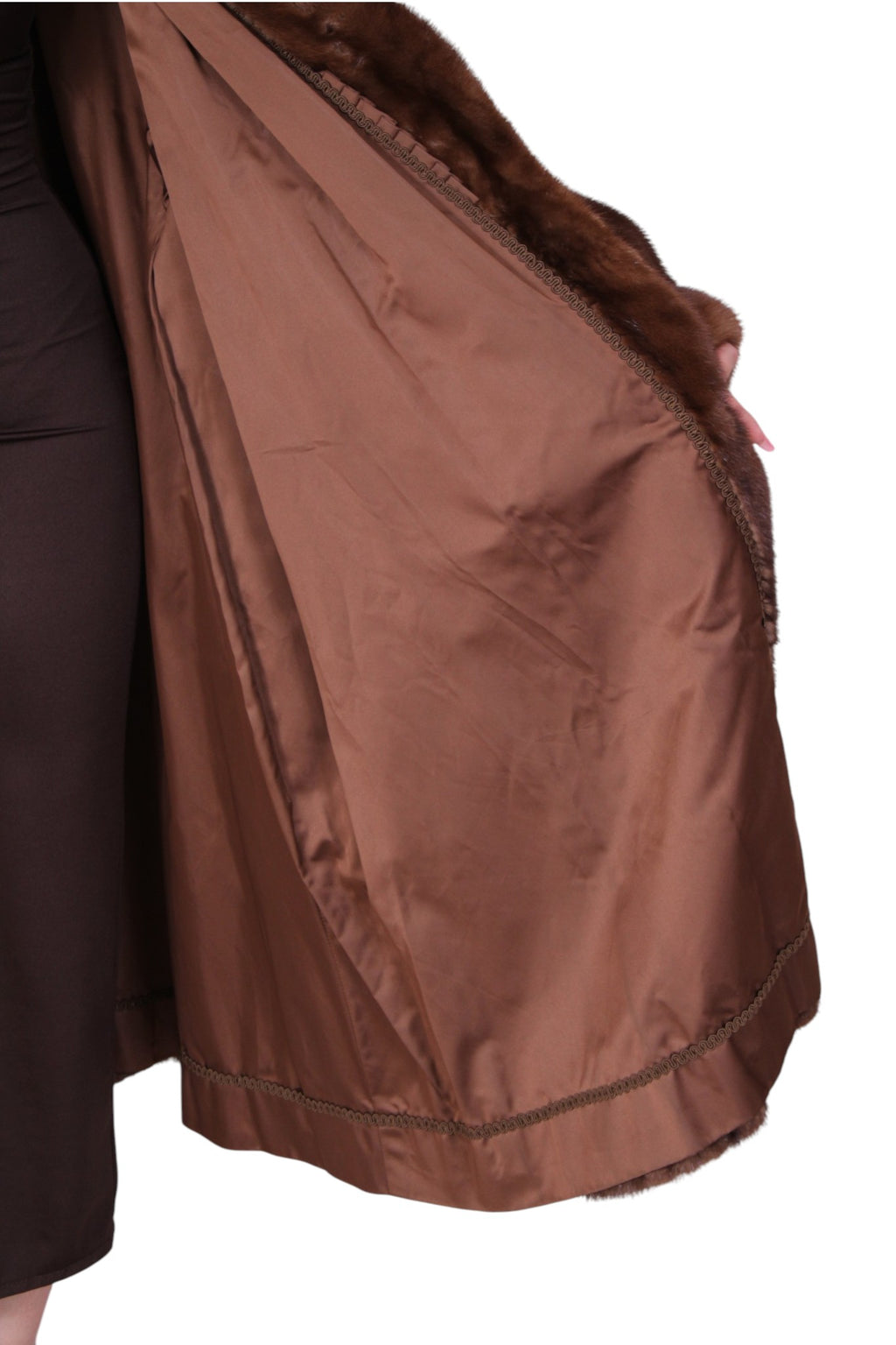 vintage long mink fur coat