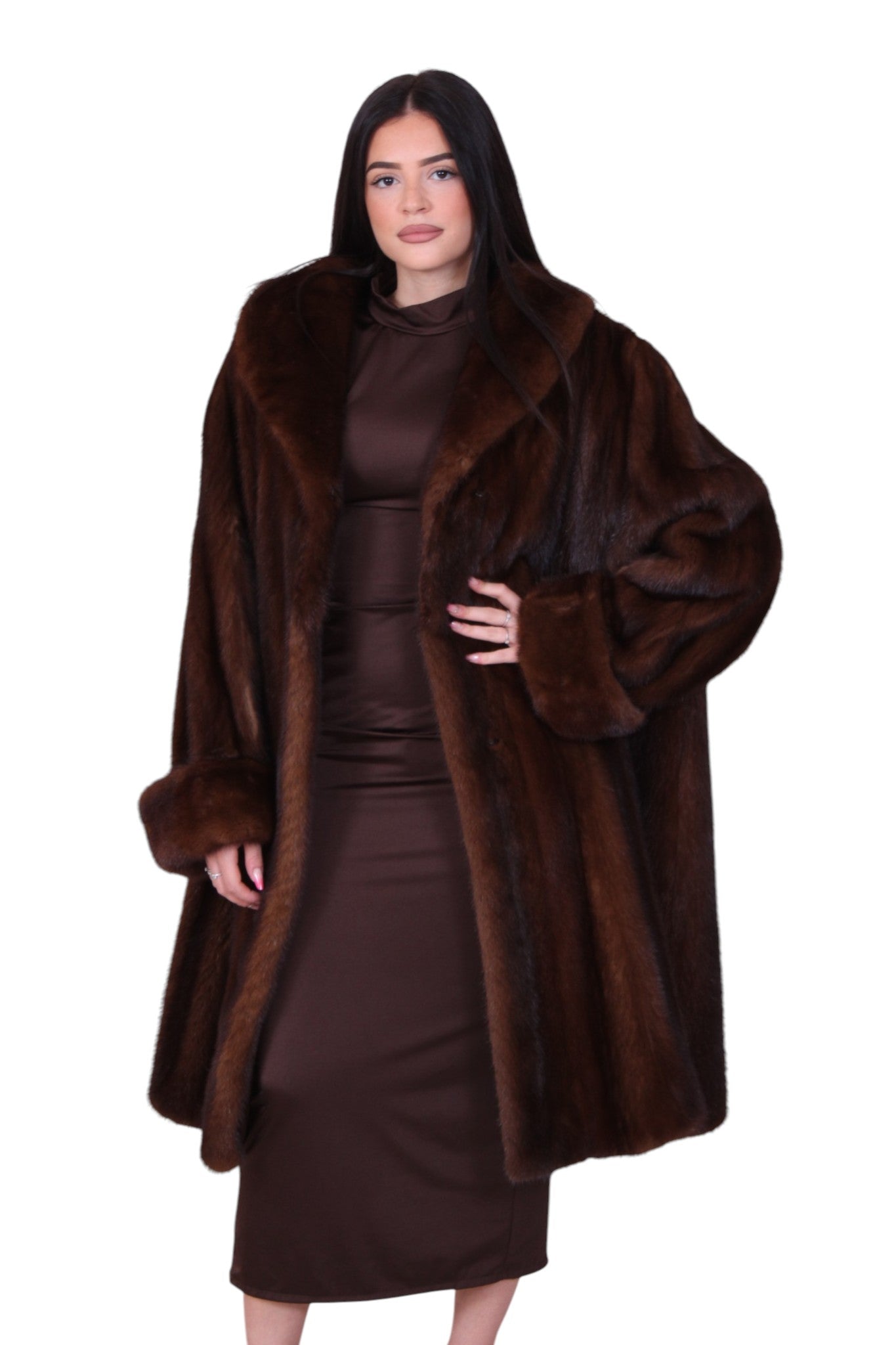 Mink fur coat