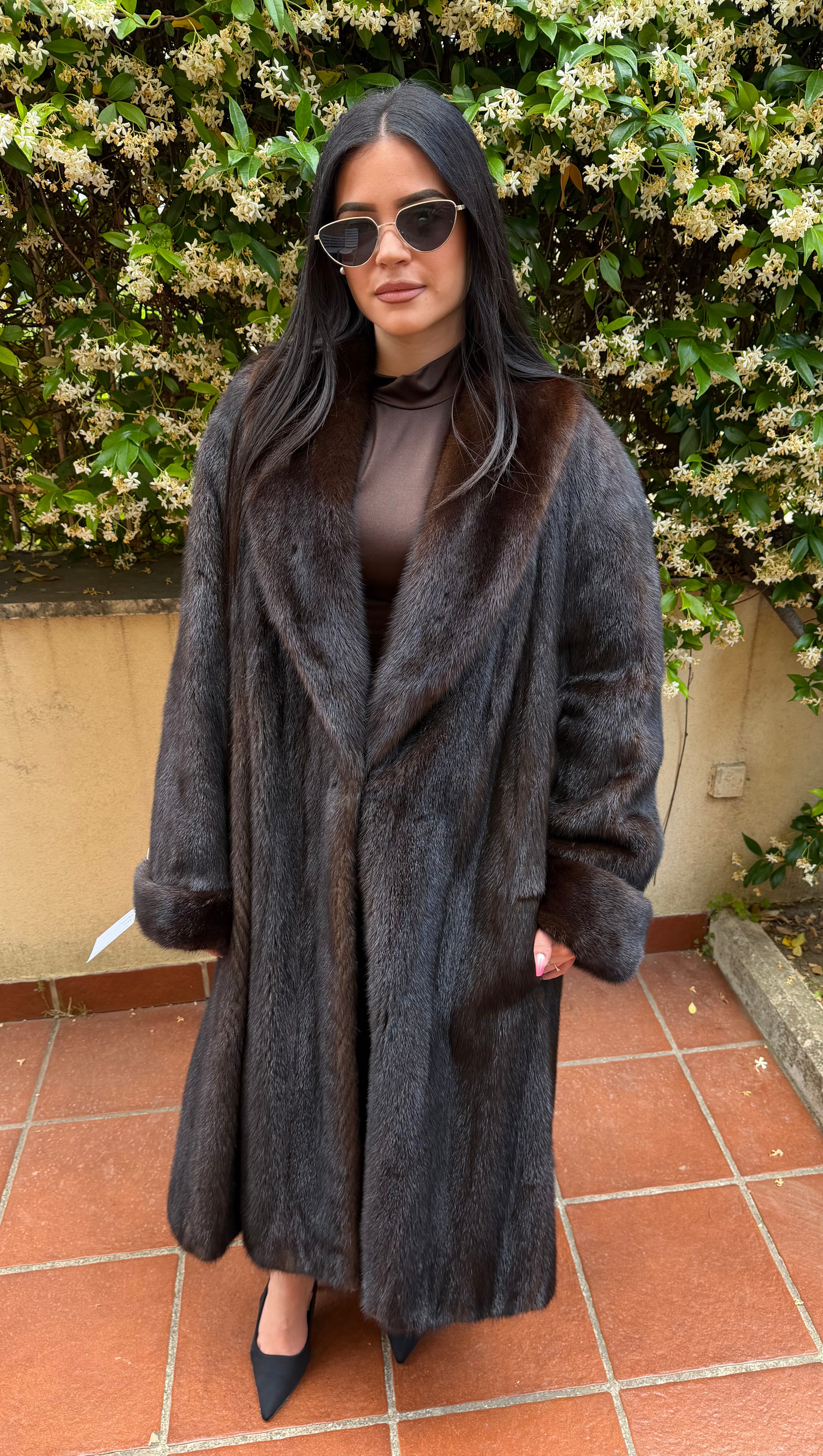 Mink fur coat