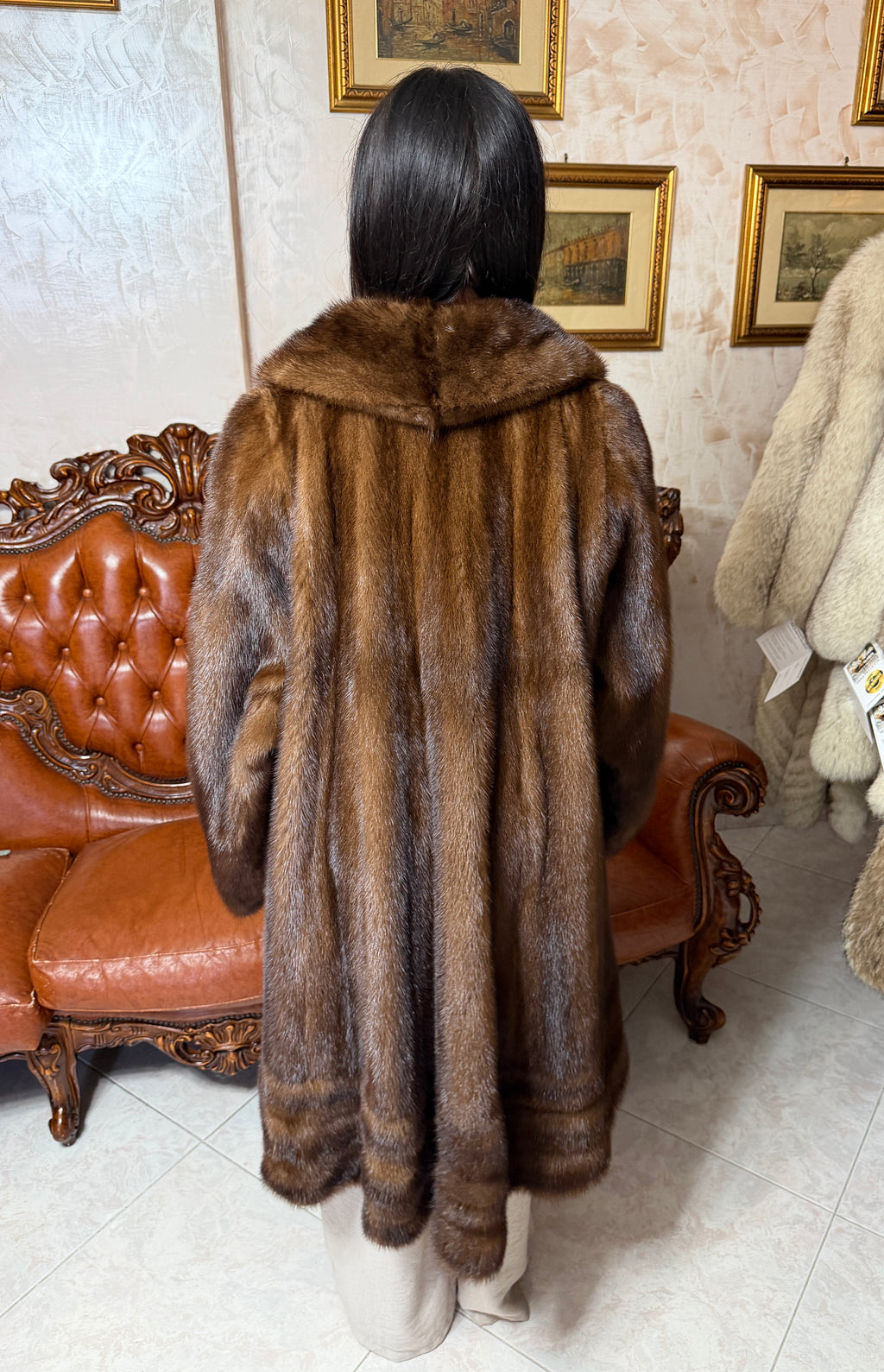 Mink fur coat