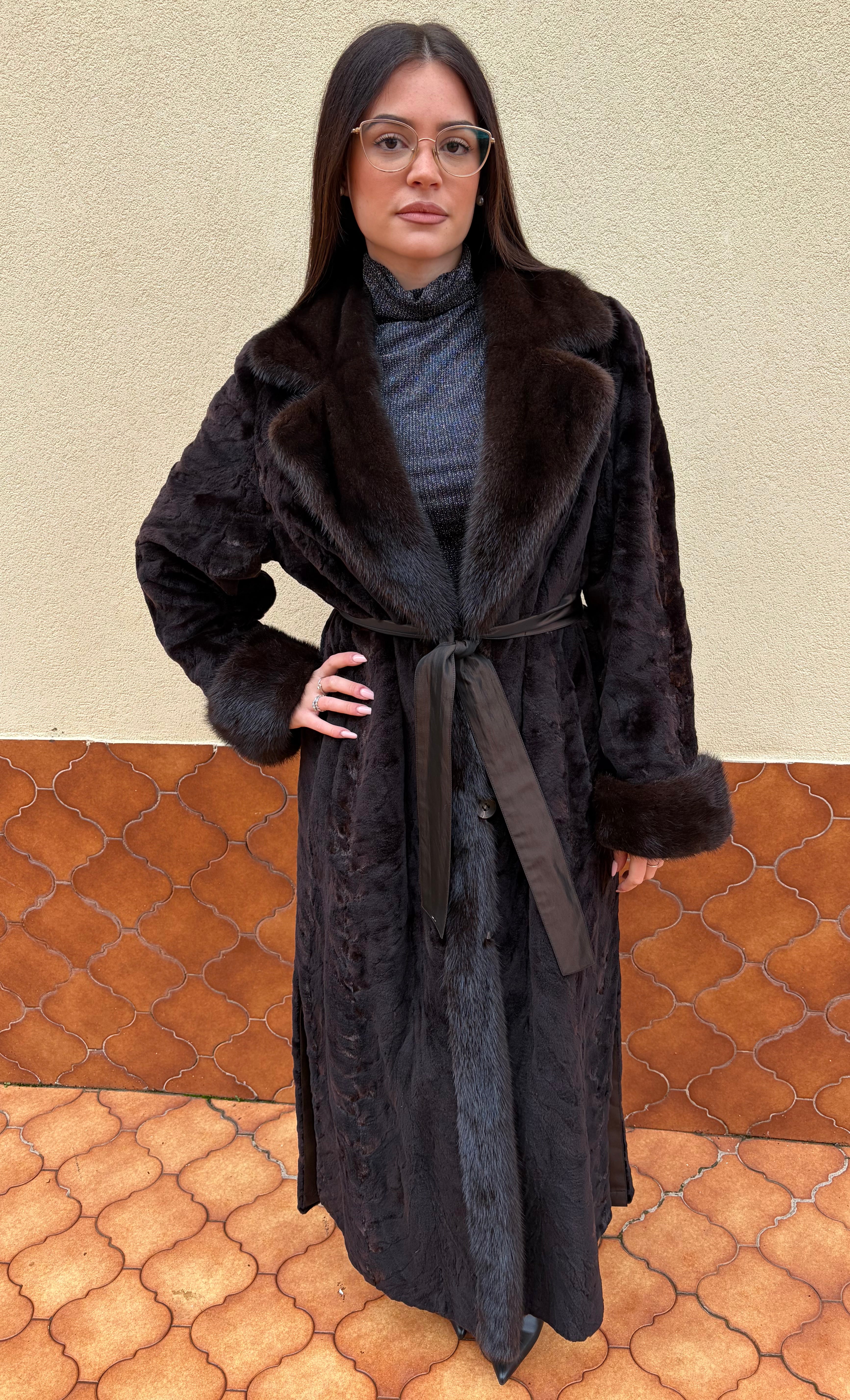 Mink fur coat