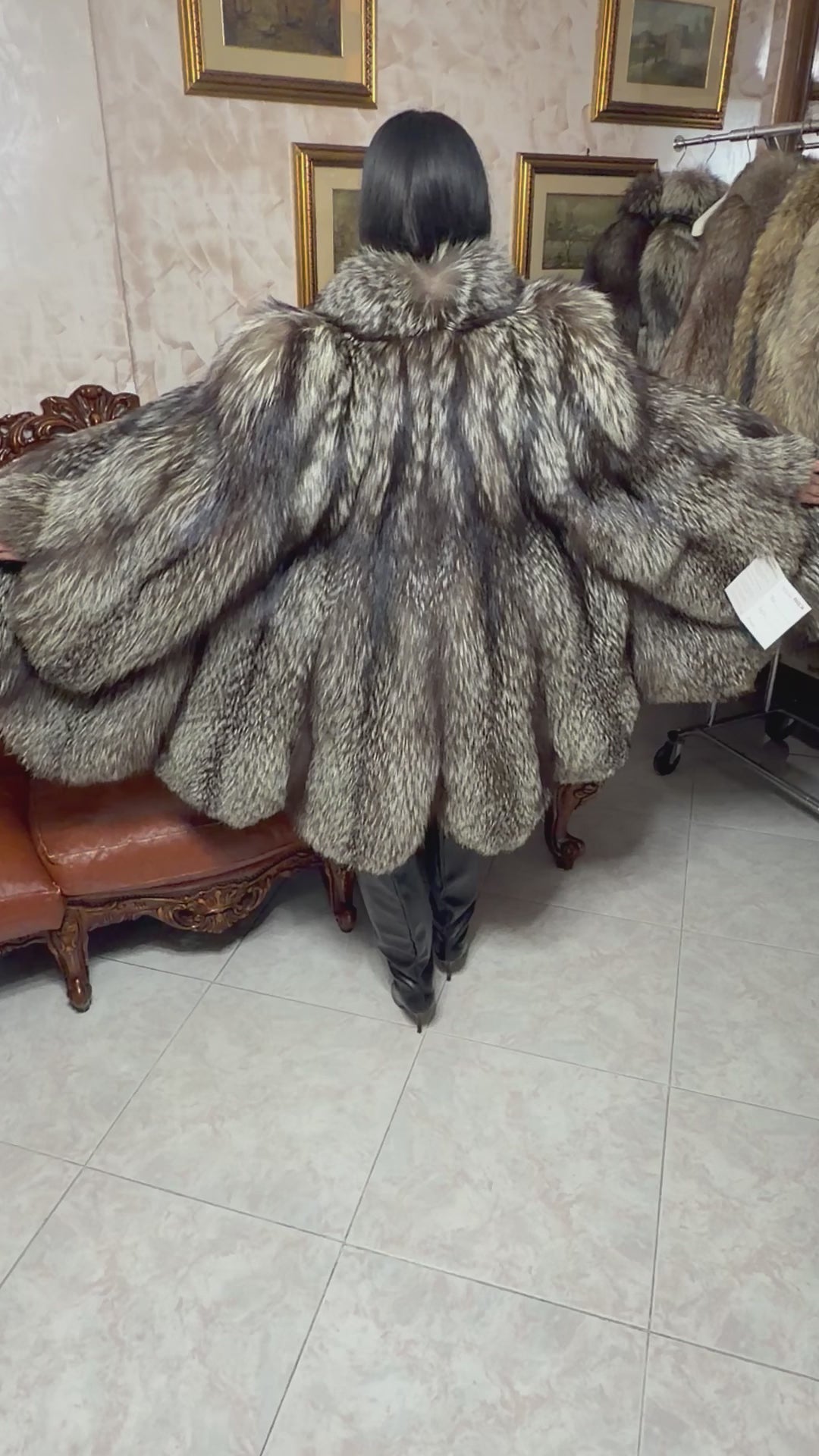 Fox fur jacket