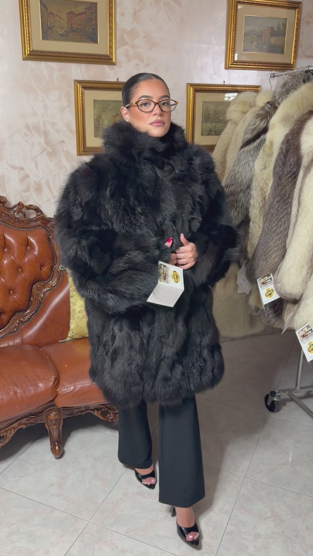 Fox fur jacket