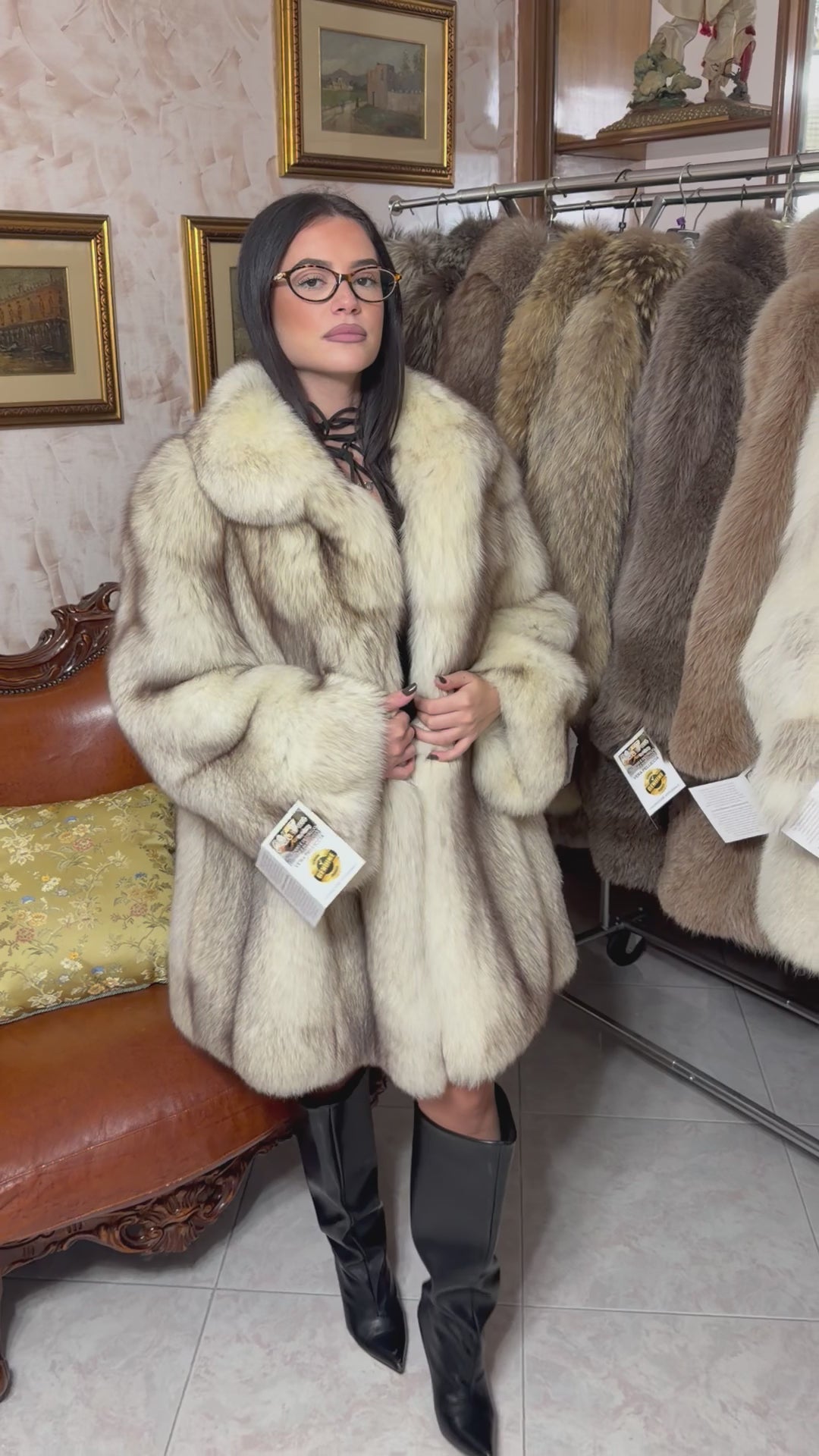 Fox fur jacket
