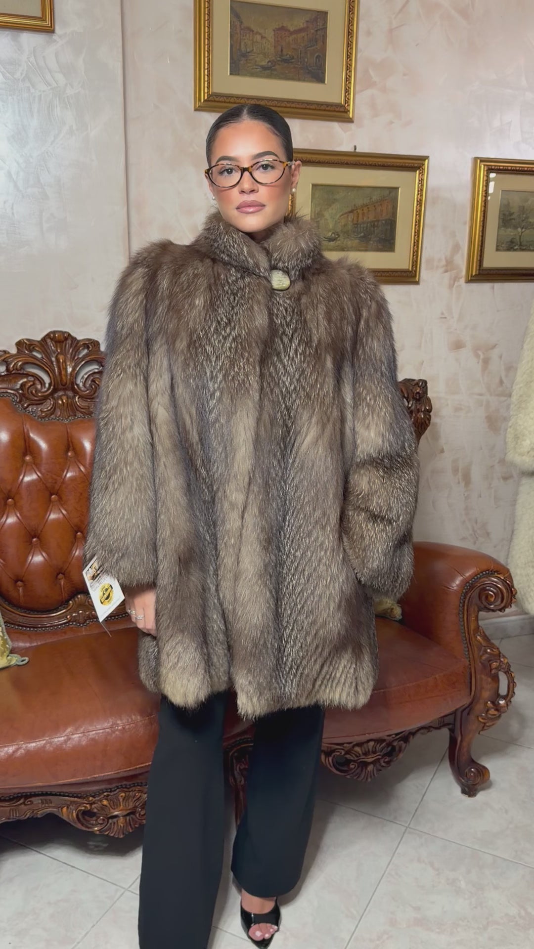 Fox fur jacket