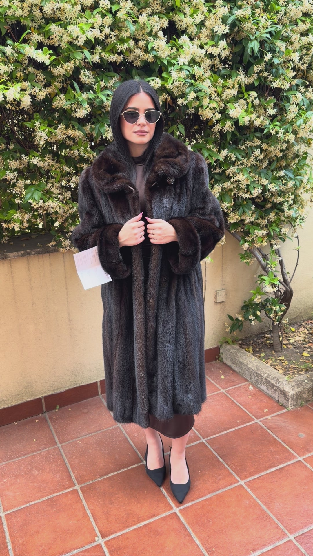 Mink fur coat