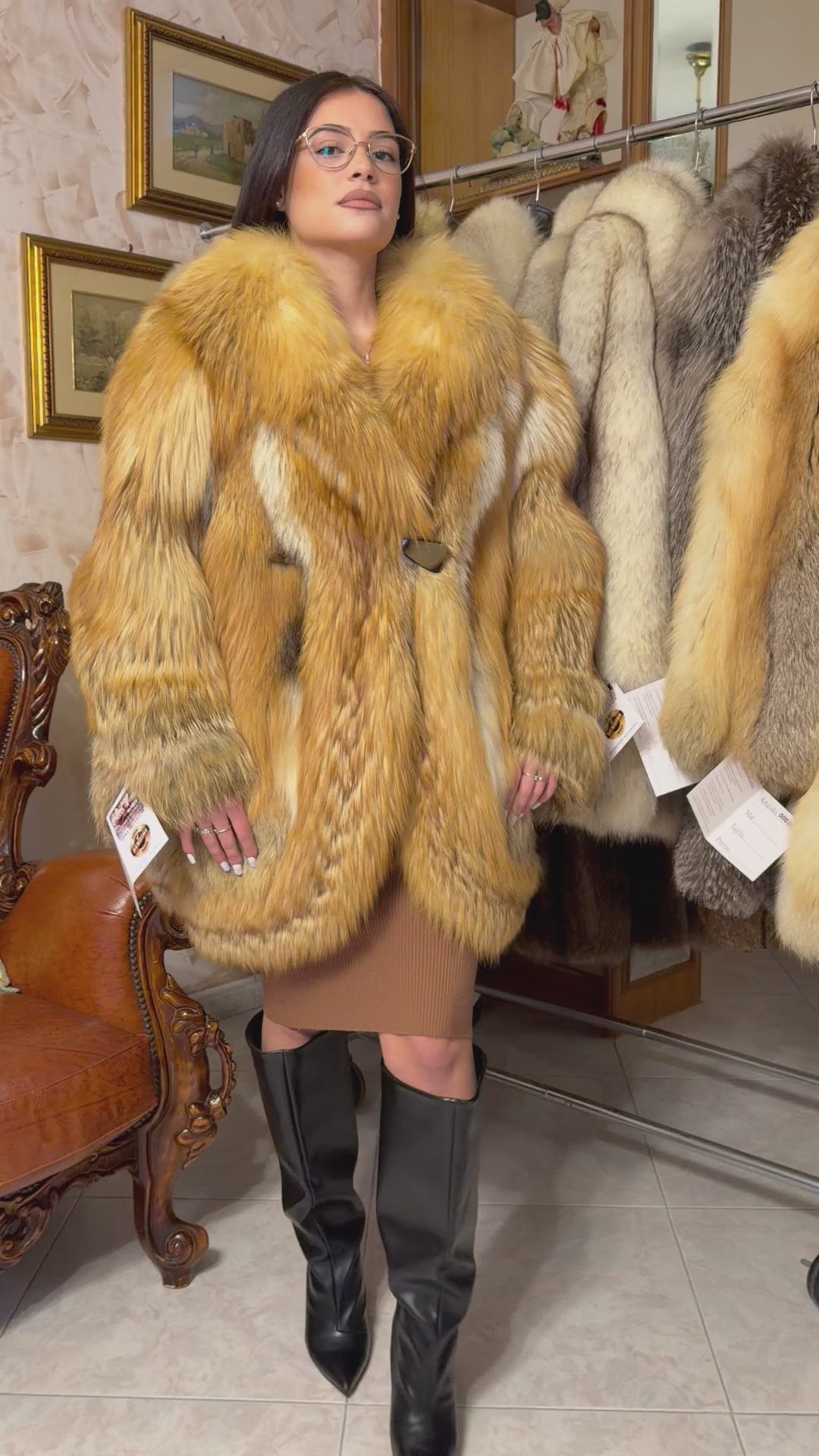 Fox fur jacket
