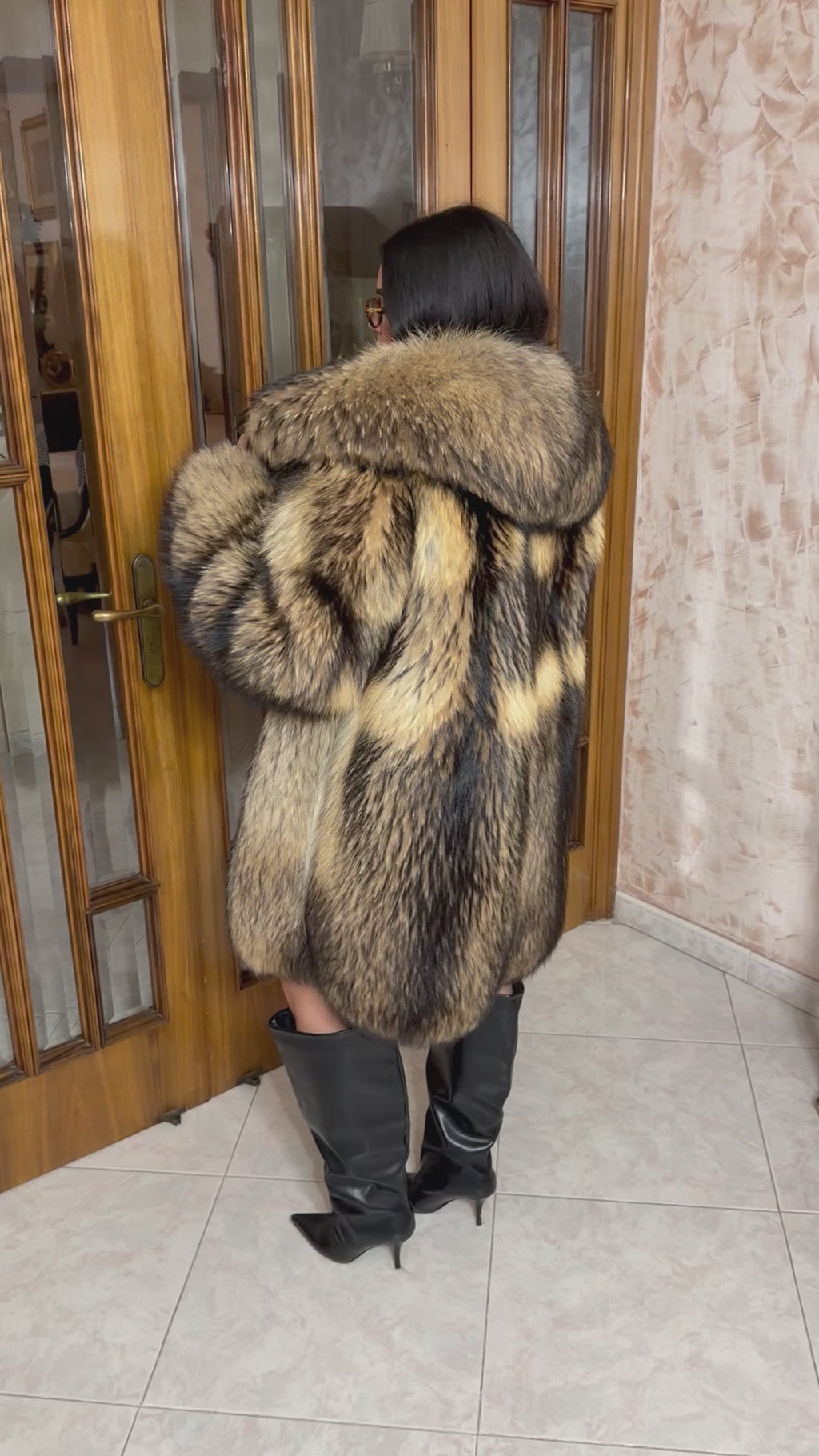 Pelzjacke aus Marderhund