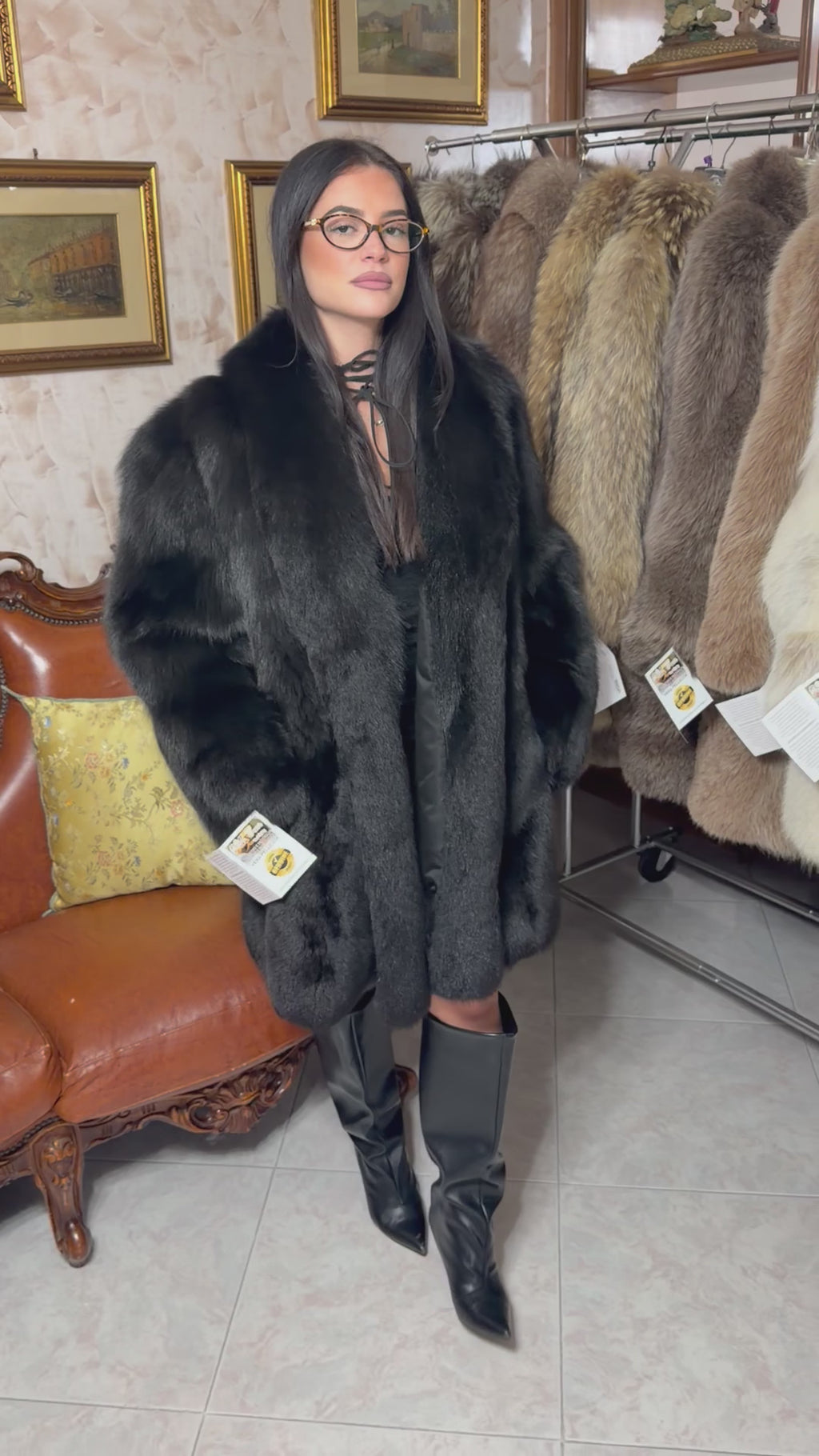 Fox fur jacket