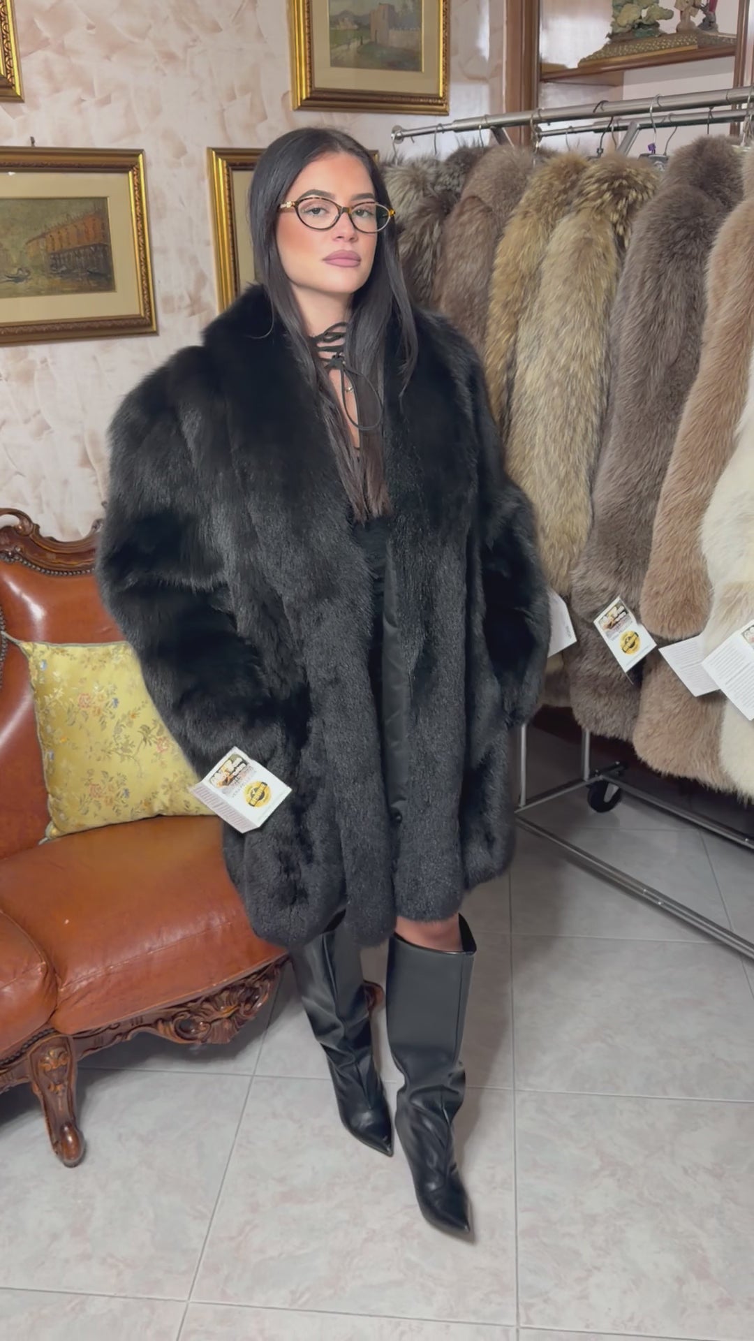 Fox fur jacket