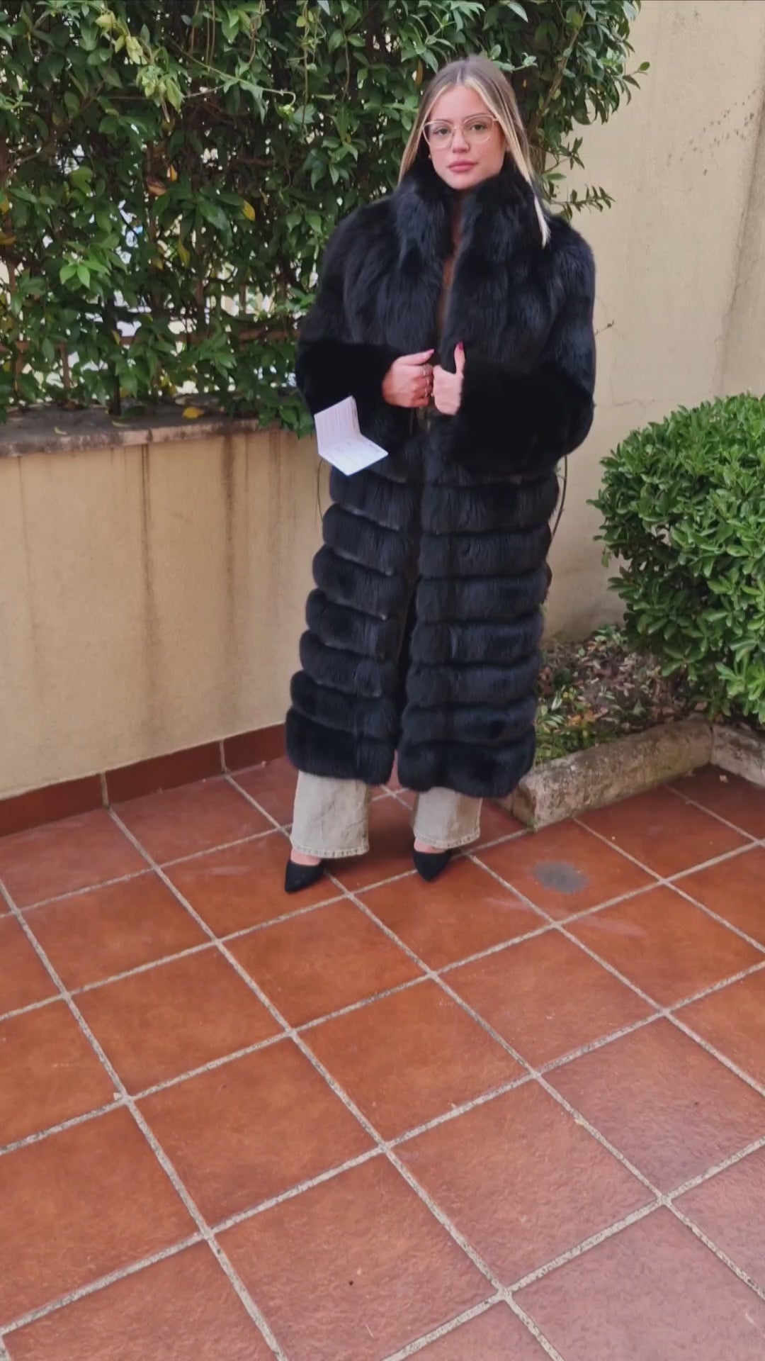 Fox fur coat