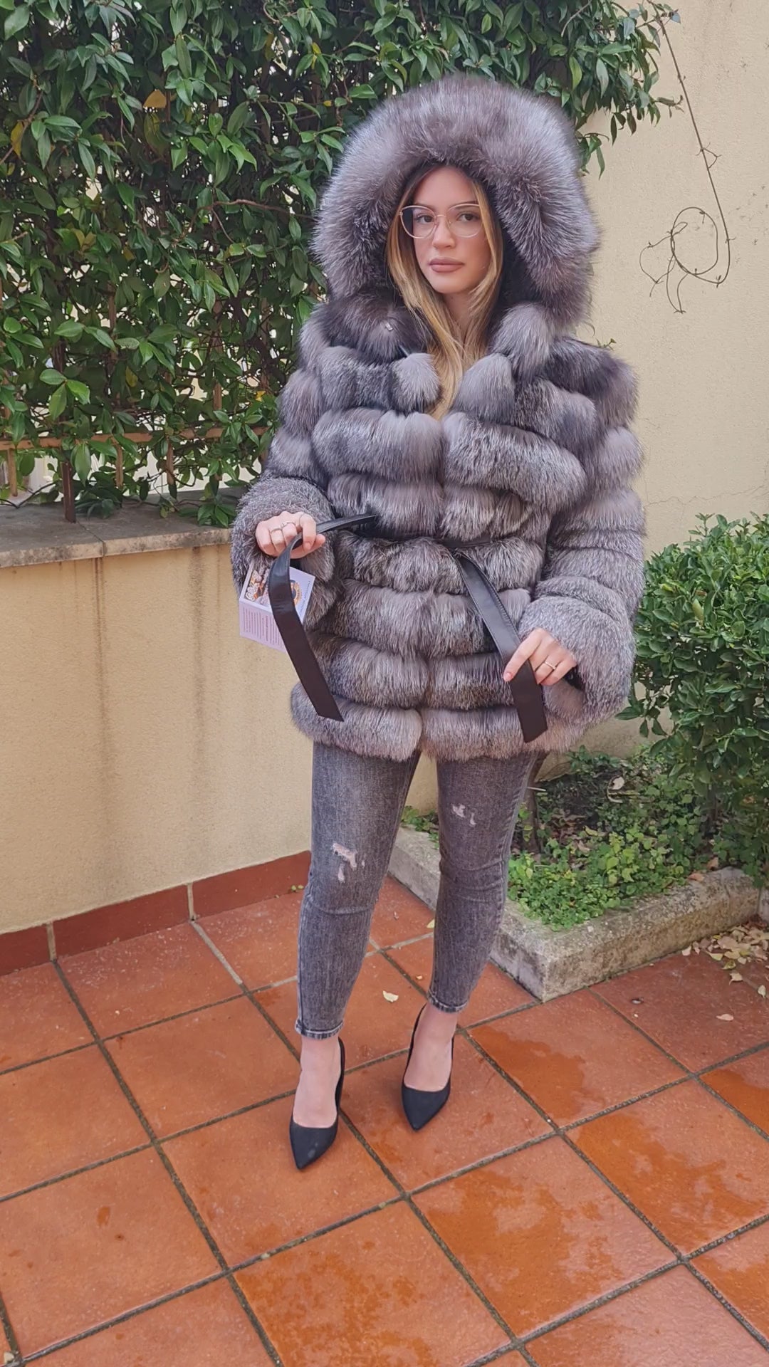 Fox fur jacket