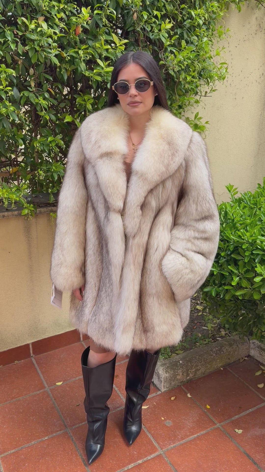 Vintage Fuchsfelljacke