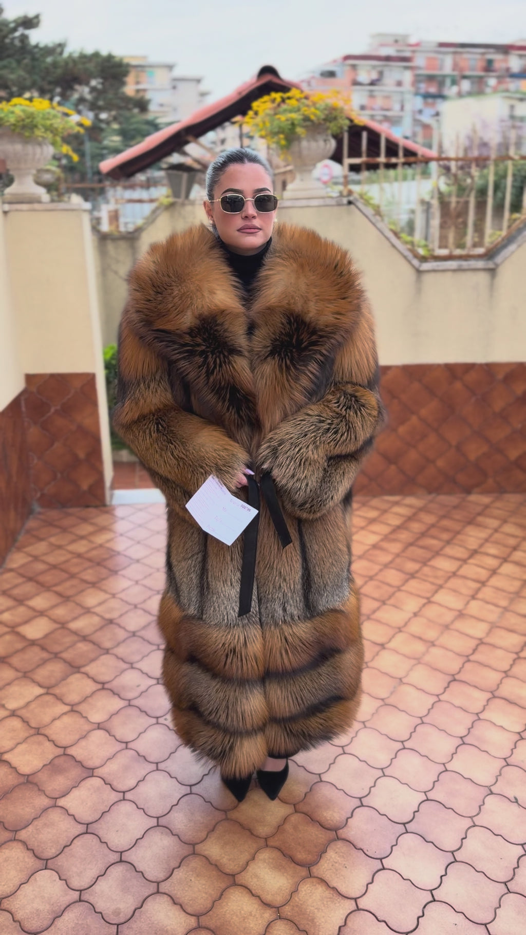 Cappotto pelliccia volpe nuova
