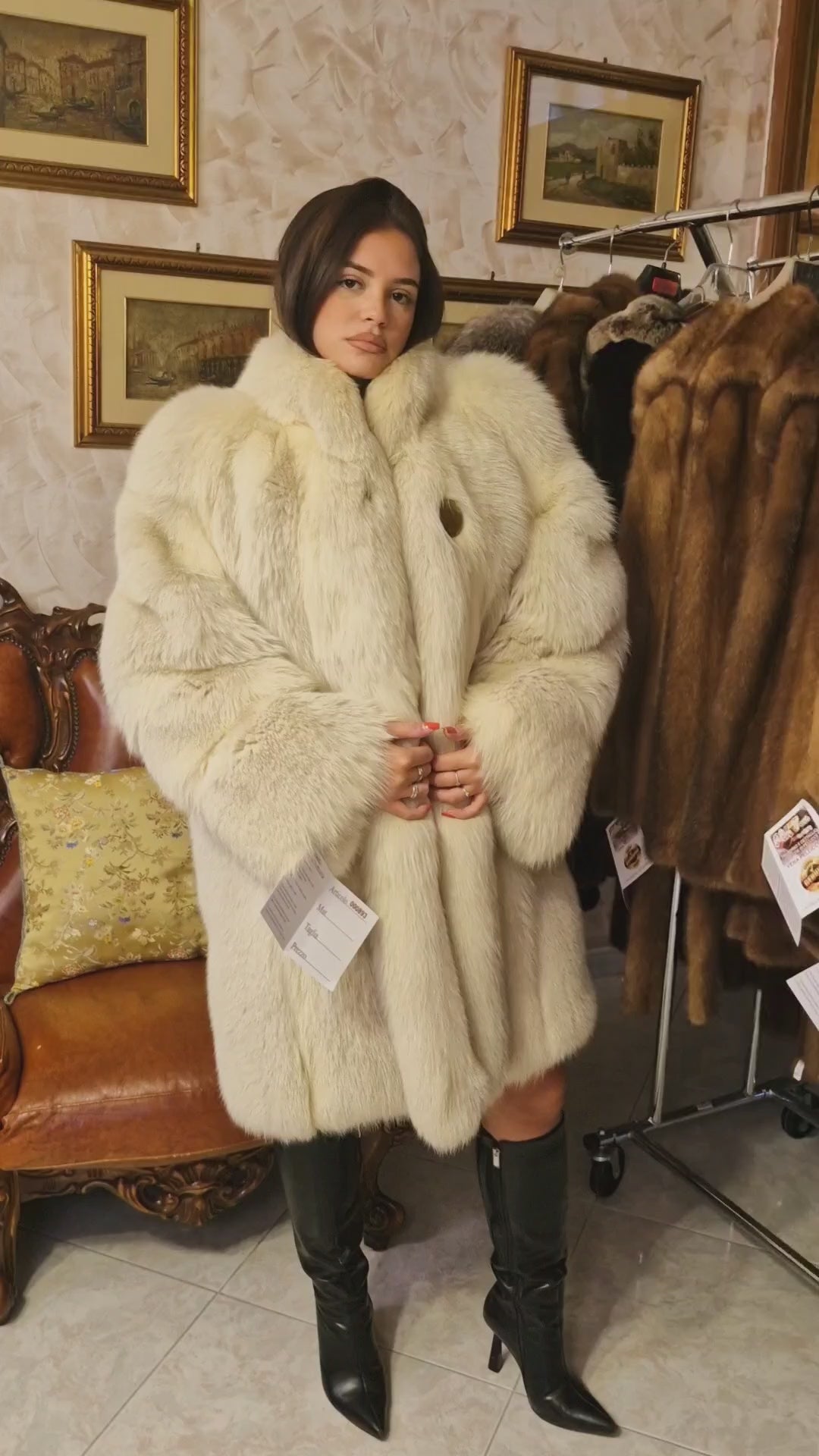 shadow fox fur jacket