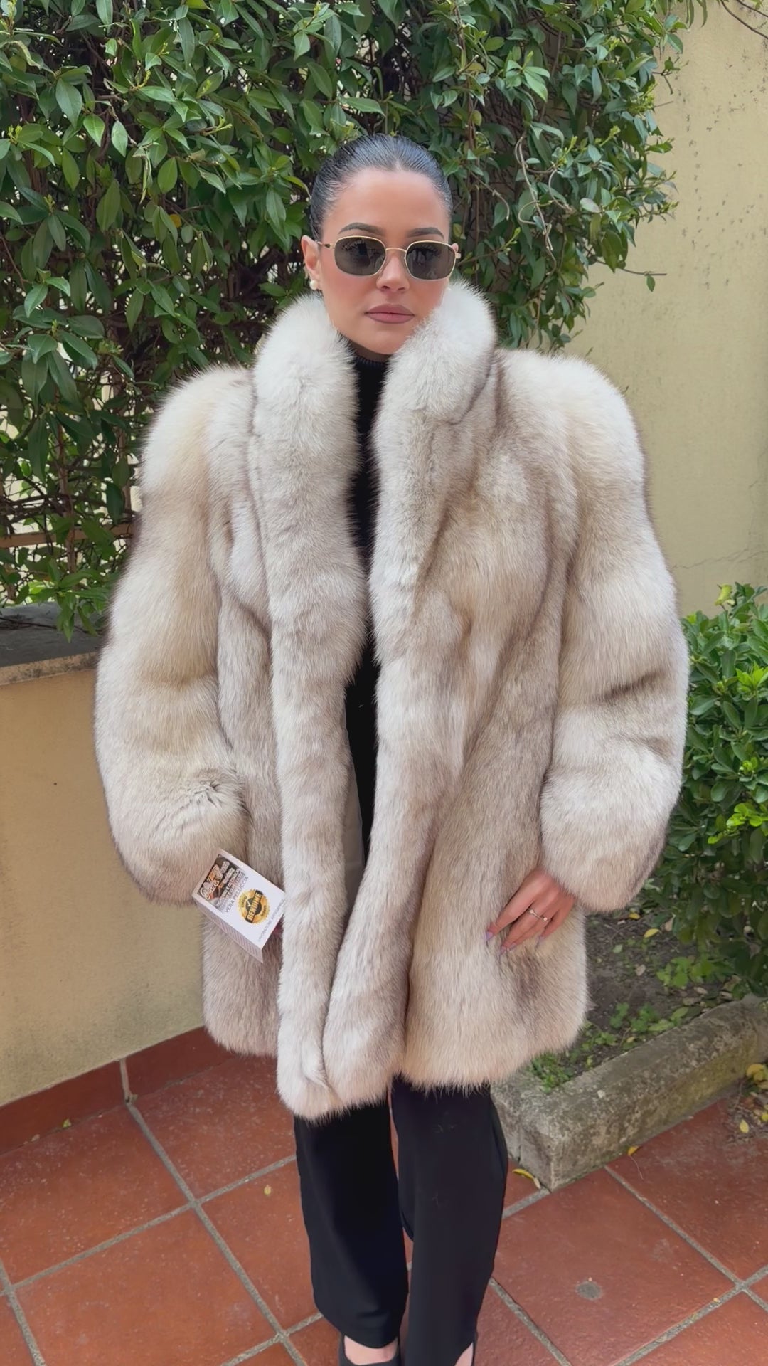 Vintage Fuchs-Pelzjacke