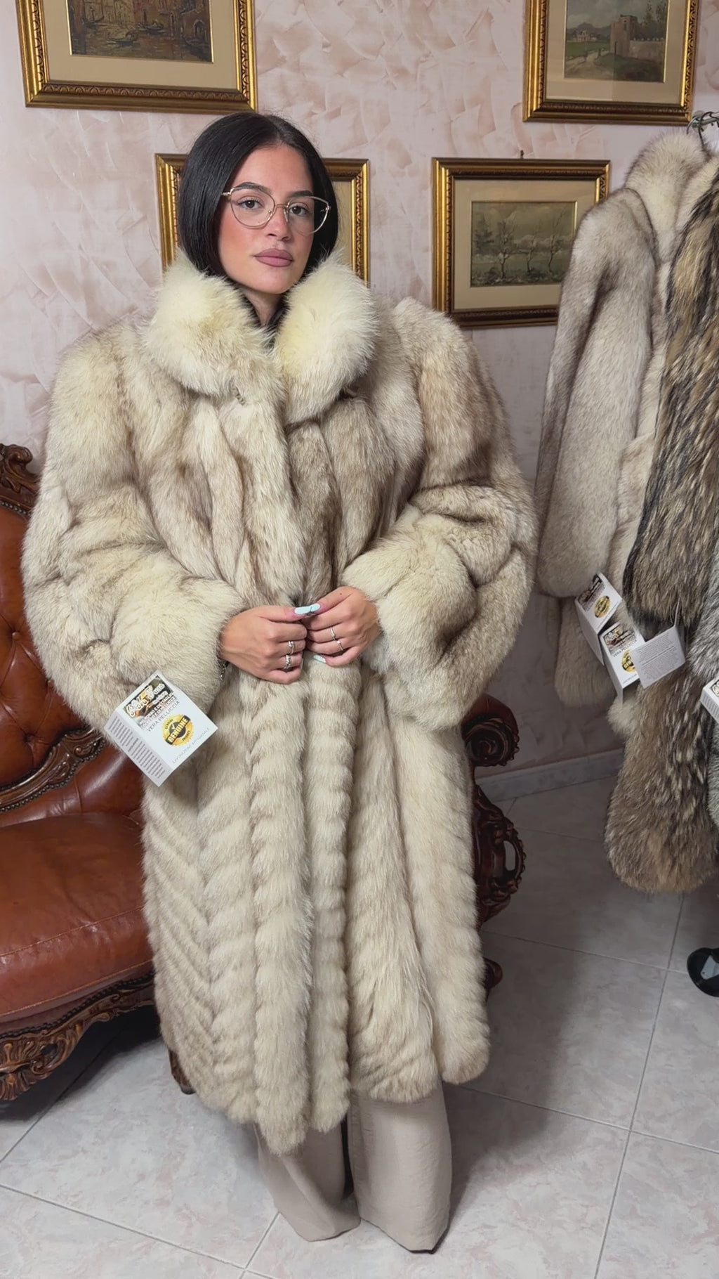 Cappotto pelliccia di volpe