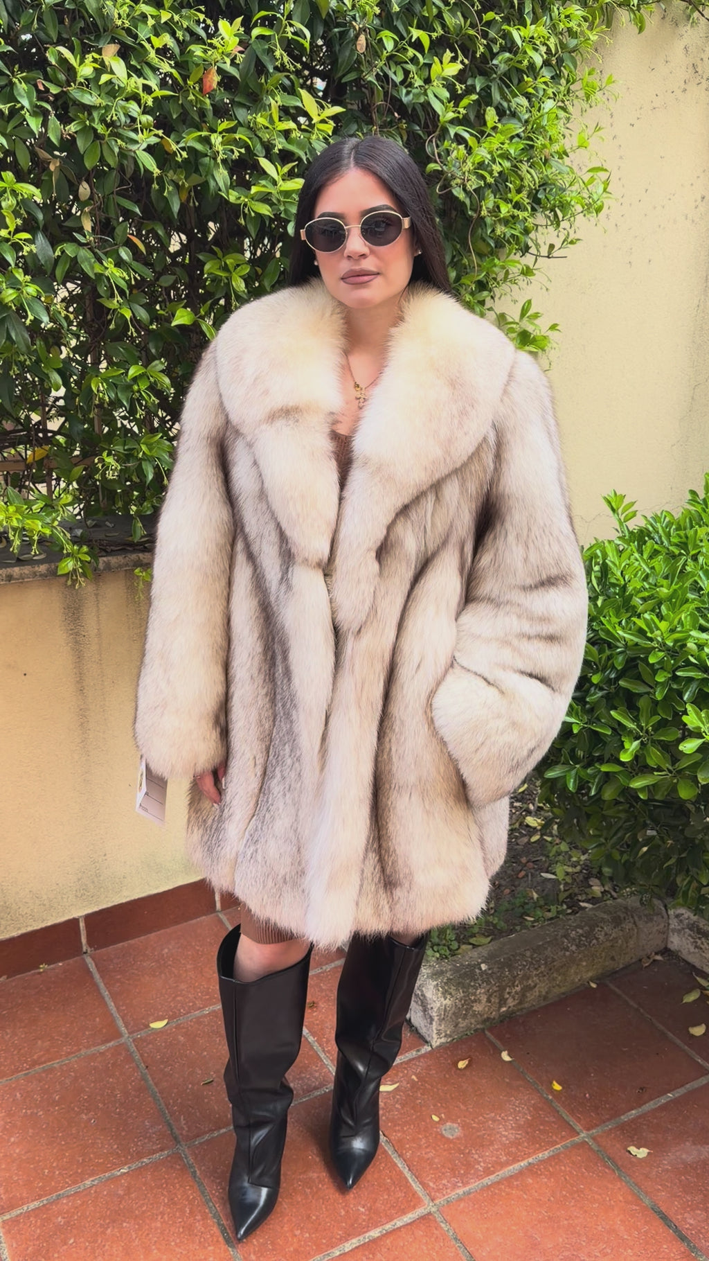 Giacca pelliccia di volpe vintage