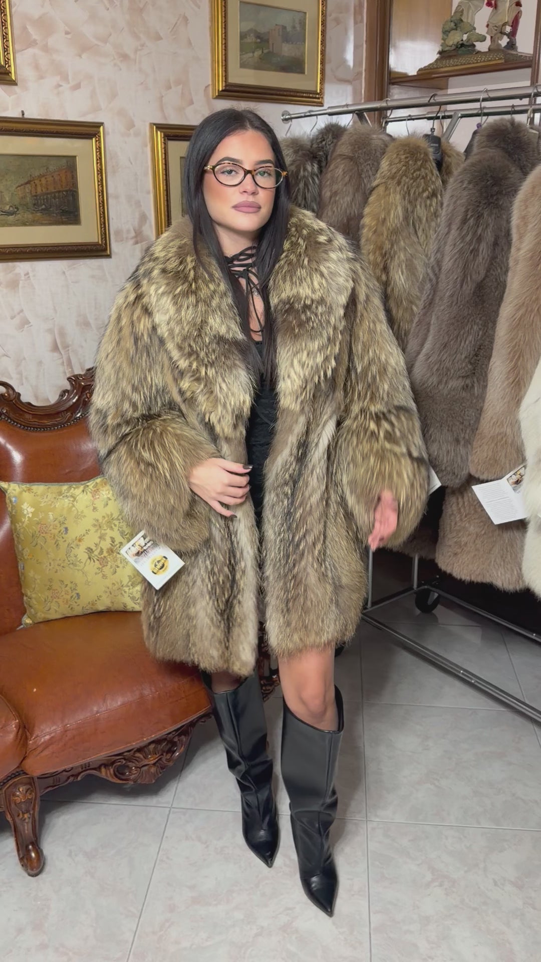 Murmasky (raccoon) fur jacket
