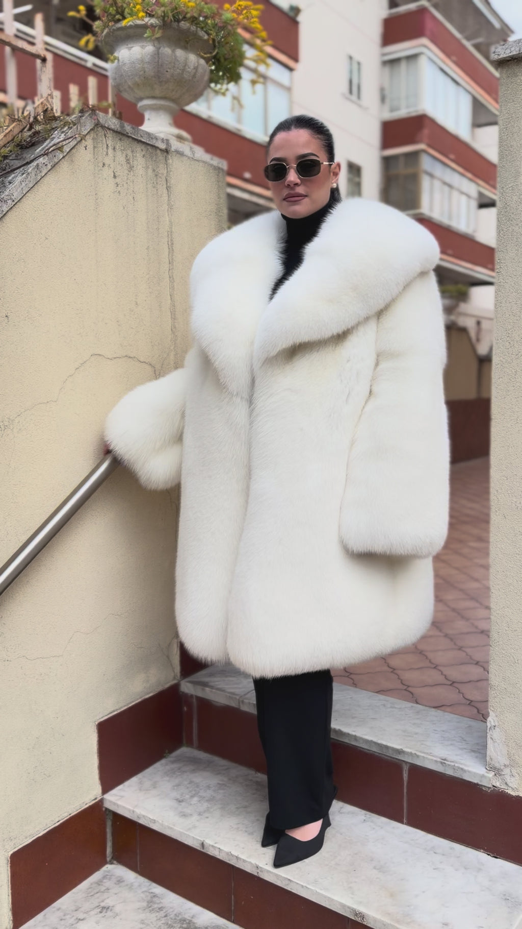 New fox fur jacket