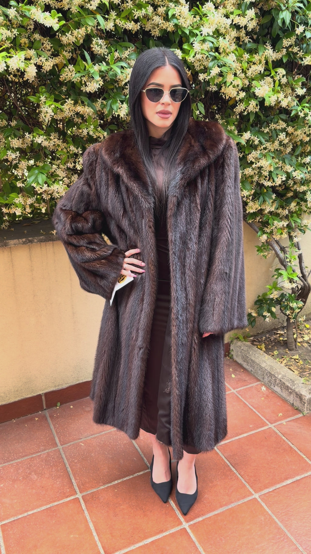Cappotto pelliccia di visone