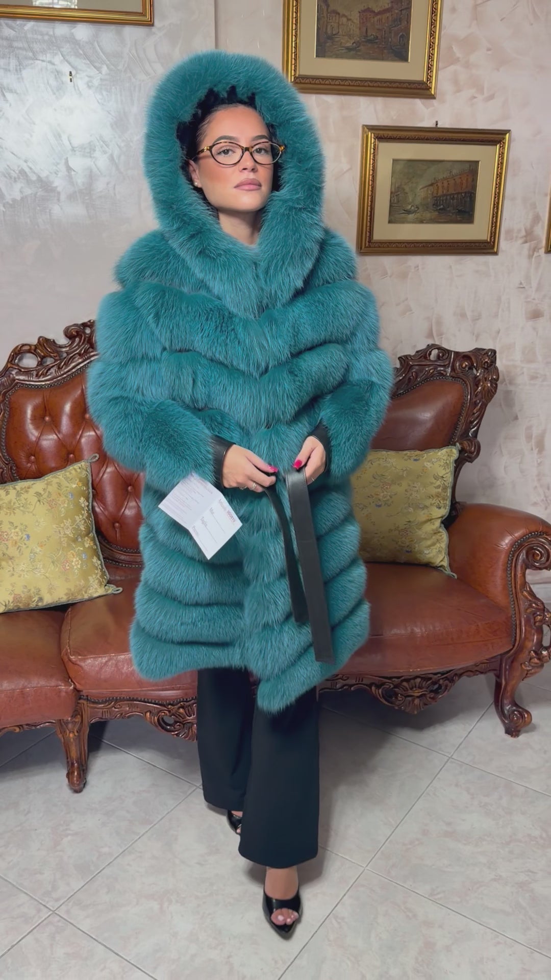 Fox fur jacket