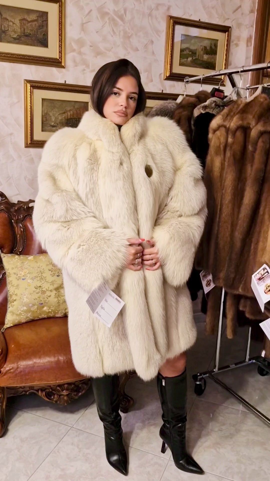 shadow fox fur jacket