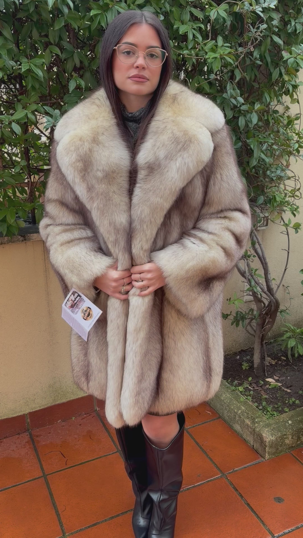 Vintage Fuchs-Pelzjacke