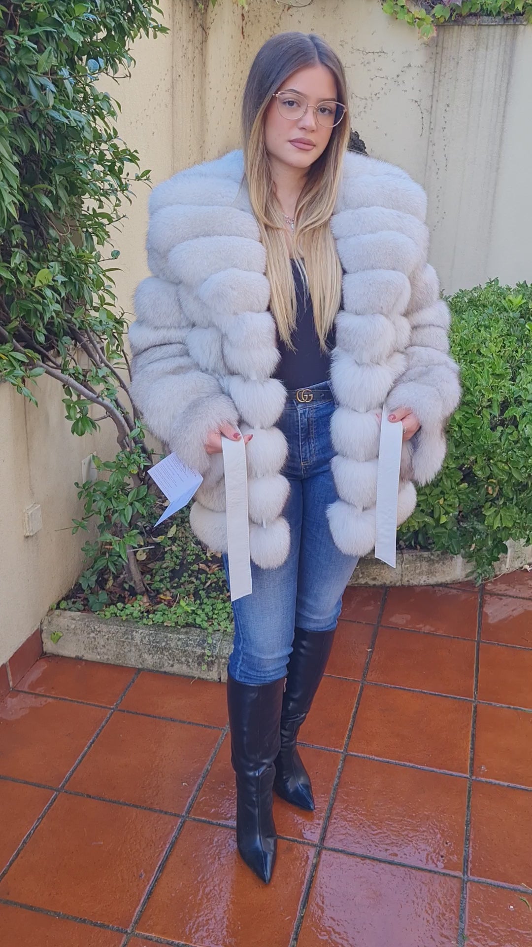 Greenland fox fur jacket