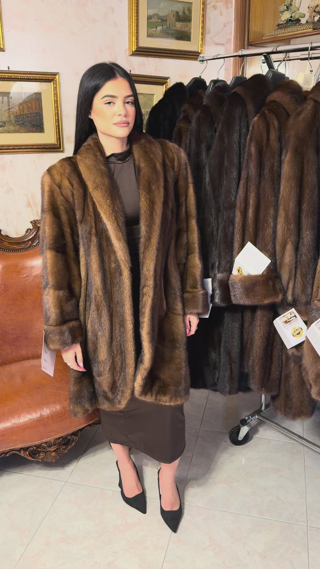 Mink fur jacket