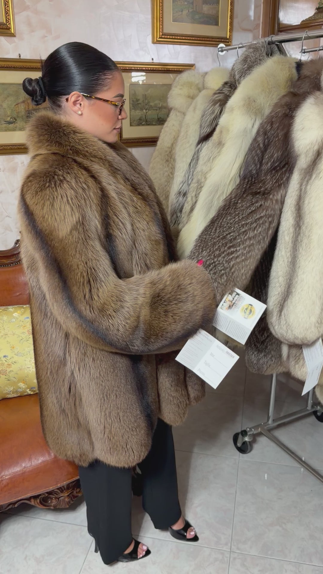 Fox fur jacket