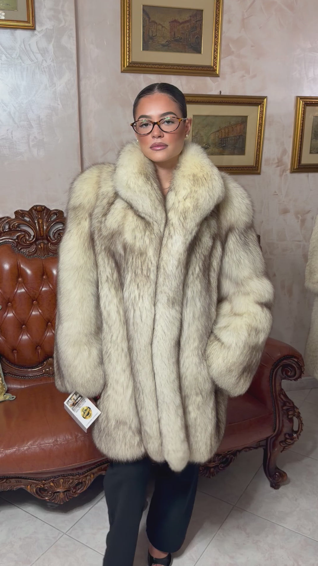 Fox fur jacket