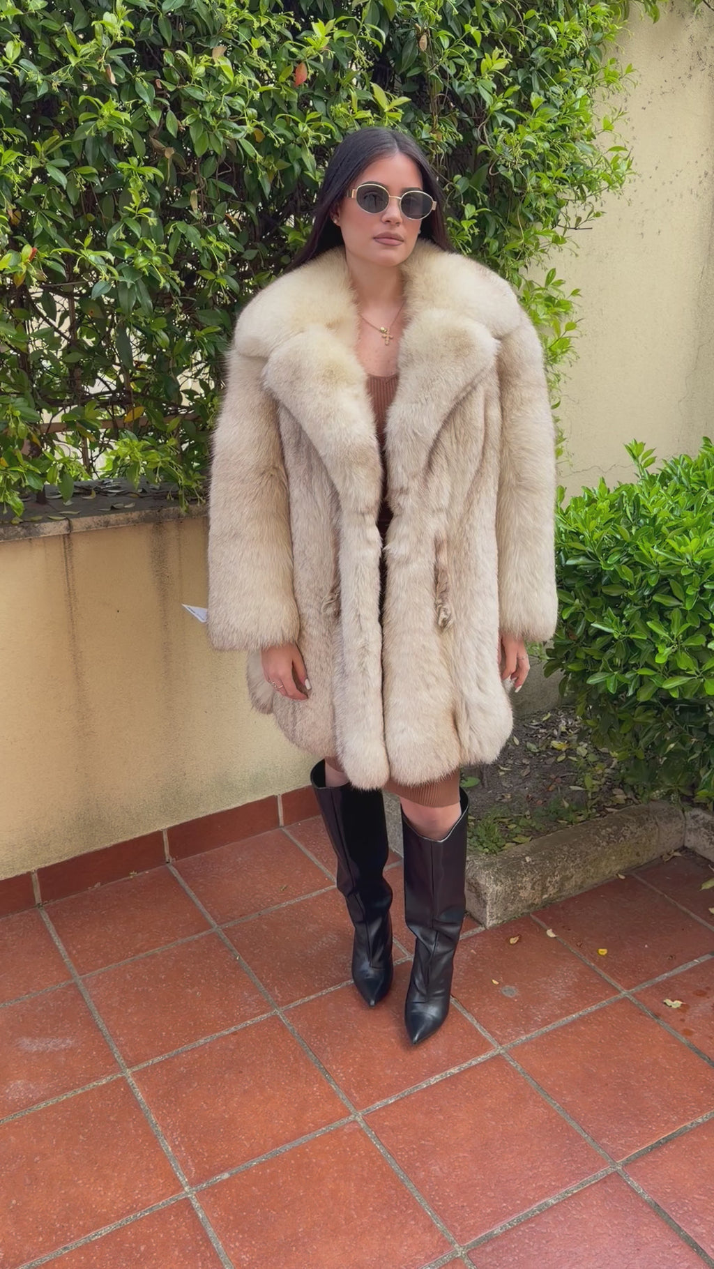 Veste en fourrure de renard