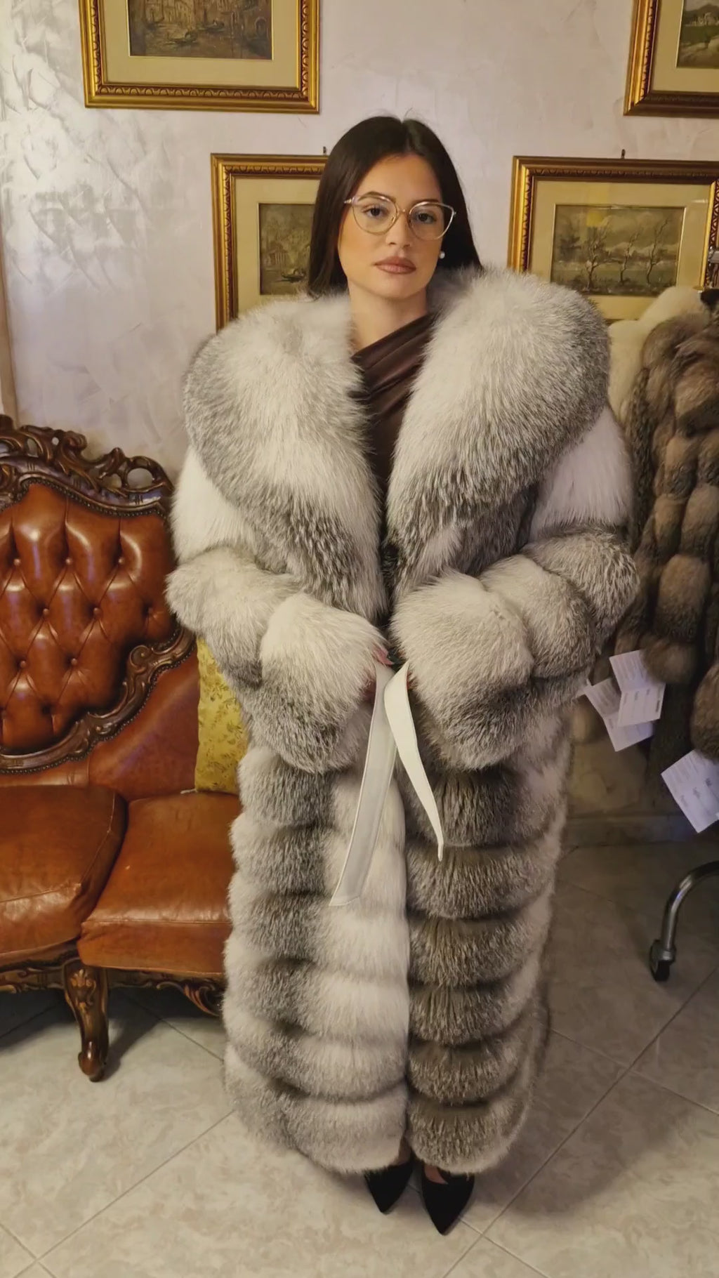 Cappotto pelliccia di volpe