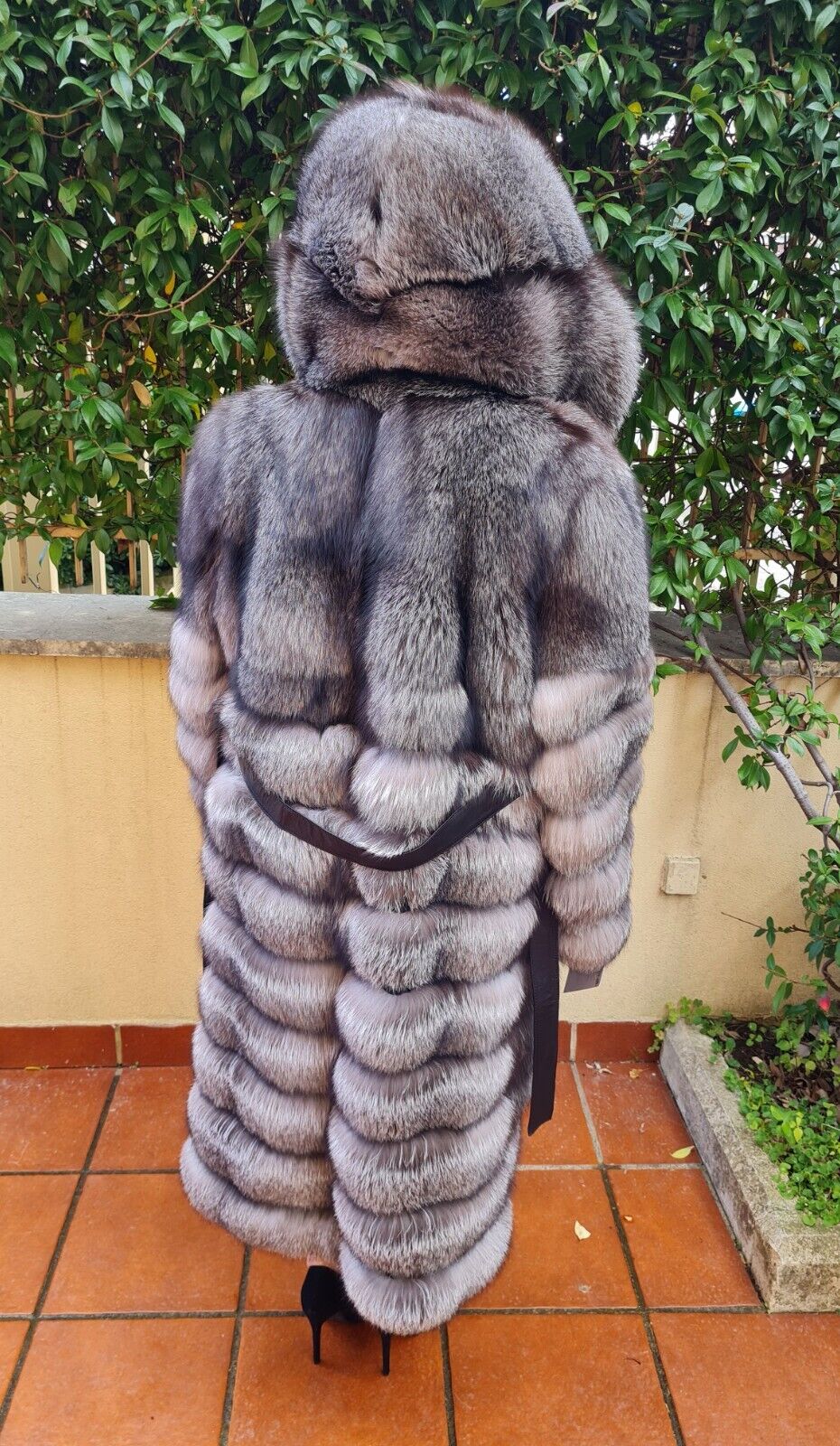 Cappotto pelliccia di volpe frost